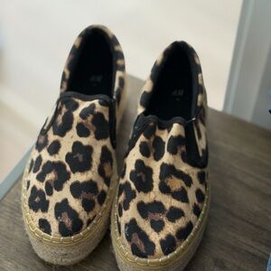 H&M Leopard Print Moccasins